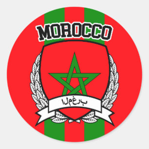 Sticker Rond Maroc