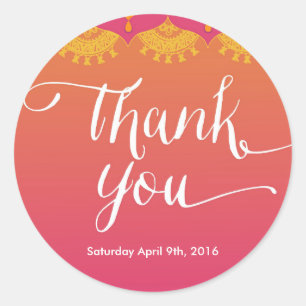 Sticker Rond Marocaine - Balise Inspiration indienne