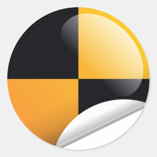 Sticker Rond Marque de test d'écrasement