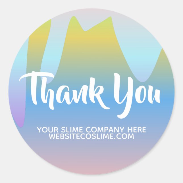 Sticker Rond Marque Ombre Slime Business Company (Devant)