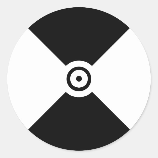 Sticker Rond Marqueur de suivi Type 1 (Devant)