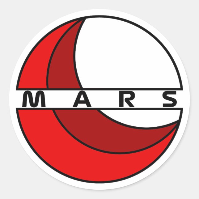 STICKER ROND MARS DE PLANÈTES (Devant)