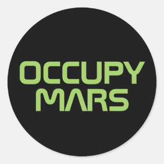 STICKER ROND "MARS OCCUPÉS"