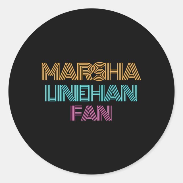 Sticker Rond Marsha Linehan Fan (Devant)