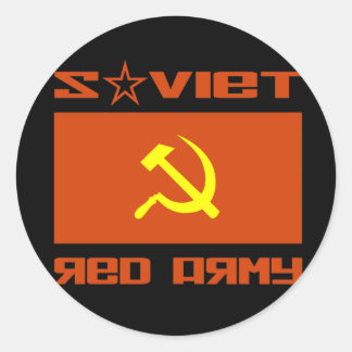 Sticker Rond Marteau et faucille de l'Armée Rouge soviétique