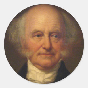Sticker Rond Martin Van Buren 8