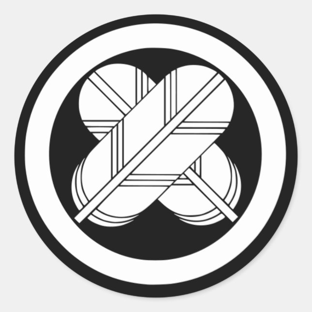 Sticker Rond Maru Chigai Takanoha Kamon (Devant)