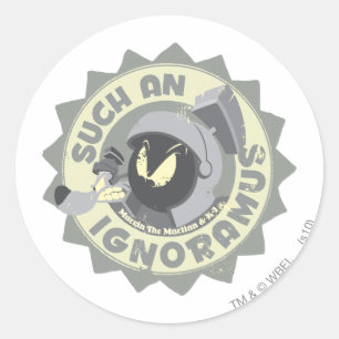 Sticker Rond MARVIN LE MARTIAN™ Tel Ignoramus