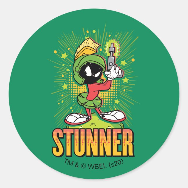 Sticker Rond MARVIN MARTIAN™ - Stunner (Devant)