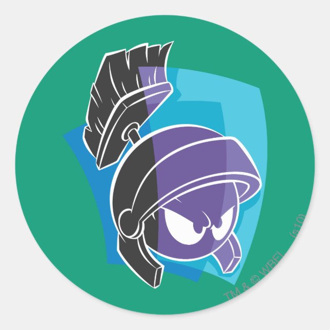 Sticker Rond MARVIN THE MARTIAN™ Expressive 14 (Devant)