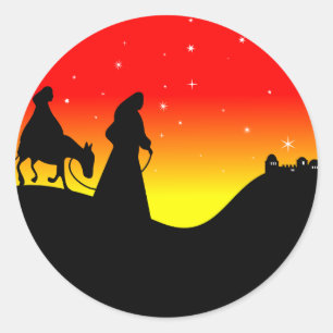 Sticker Rond Mary & Joseph