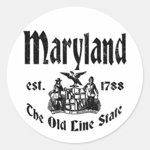 Sticker Rond Maryland