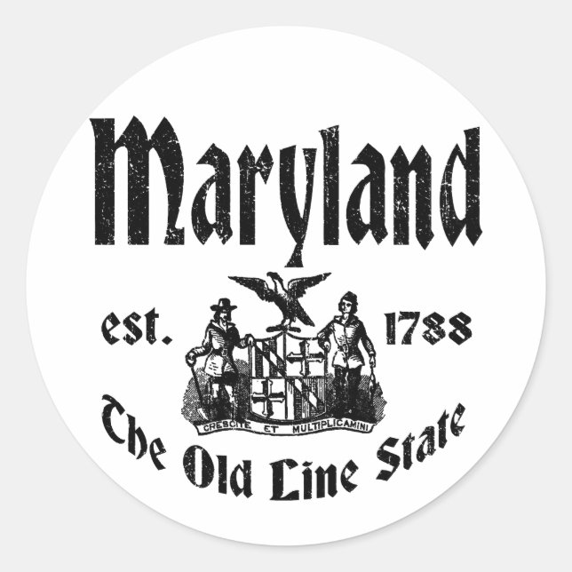 Sticker Rond Maryland (Devant)