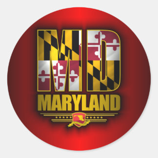 Sticker Rond Maryland (MD)