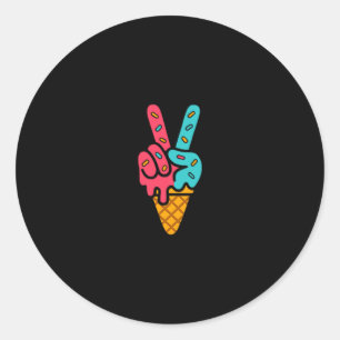 Sticker Rond Mason 67 Glace Halloween Drôle Six Sept Meme