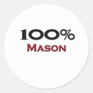 Sticker Rond Mason à 100 %