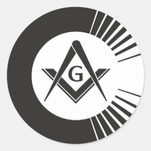 Sticker Rond Masonique, Freemason, Masons