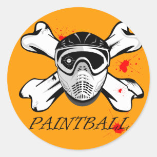 Sticker Rond Masque de bal