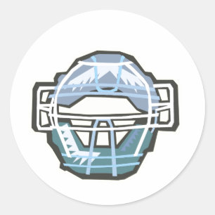 Sticker Rond Masque de cache