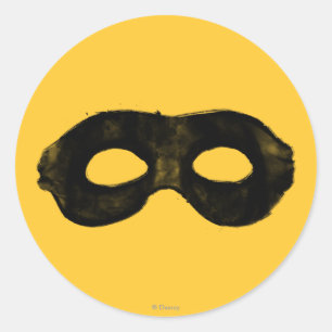 Sticker Rond Masque de Ranger Lone 2