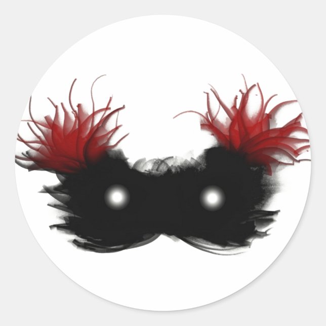 Sticker Rond Masque du fantôme (Devant)