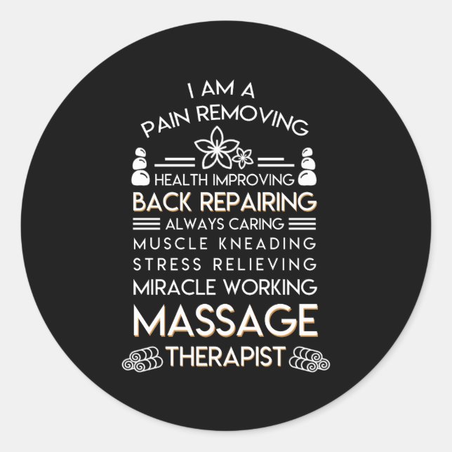 Sticker Rond Massage (Devant)