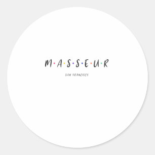 Sticker Rond Massage