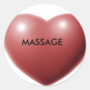 STICKER ROND MASSAGE D'AMOUR