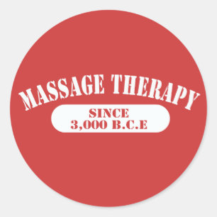 Sticker Rond Massage thérapeutique depuis 3,000 B.C.E.