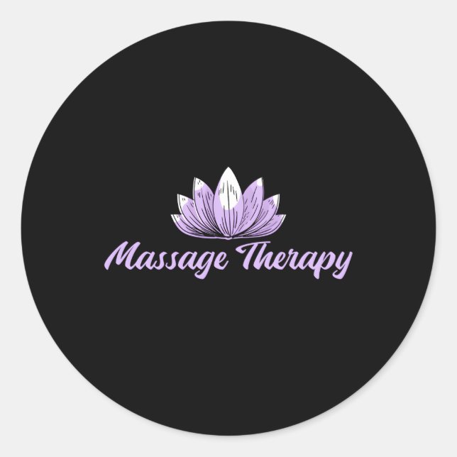 Sticker Rond Massage Thérapie La Forme La Plus Ancienne De Méde (Devant)