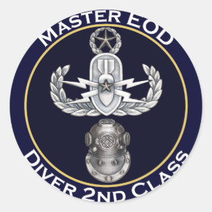 Sticker Rond Master EOD 2e classe