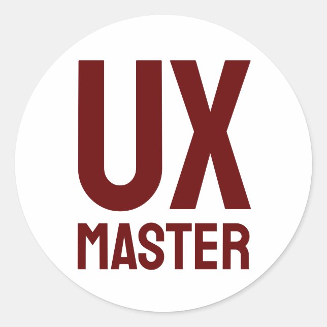 Sticker Rond Master UX (Devant)