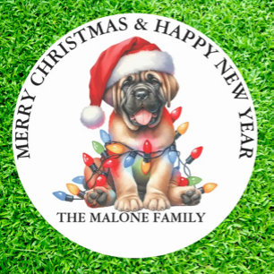 Sticker Rond Mastiff