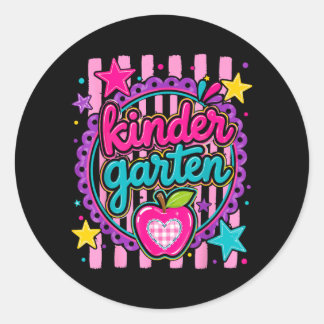 Sticker Rond Maternelle Garçons Filles Premier Jour De
