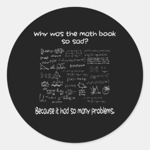 Sticker Rond Math Quel est votre problème ?