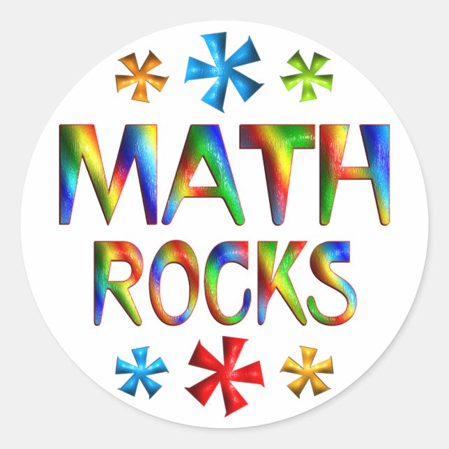 STICKER ROND MATH ROCKS (Devant)