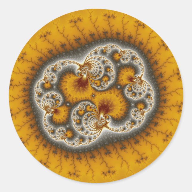 Sticker Rond Matilda19 - Art fractal (Devant)