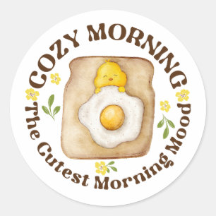 Sticker Rond Matin confortable