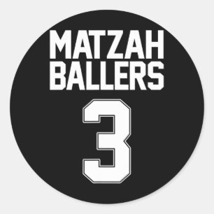 Sticker Rond Matzah Ller 3 Drôle de sketches juifs Équipe Matzo