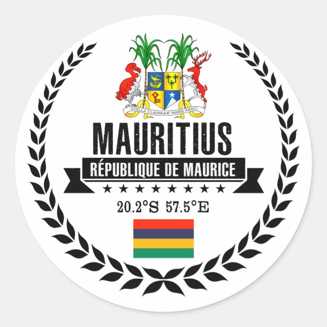 Sticker Rond Maurice (Devant)