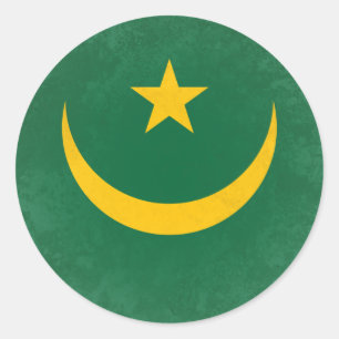 Sticker Rond Mauritanie