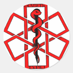 Sticker Rond Mauvais diabétique d'A$$