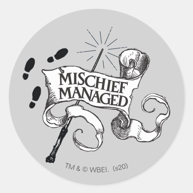 Sticker Rond Mauvaise gestion (Devant)