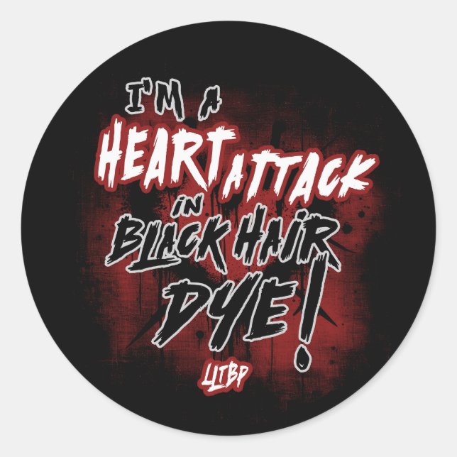 Sticker Rond MCR HeartAttack (Devant)