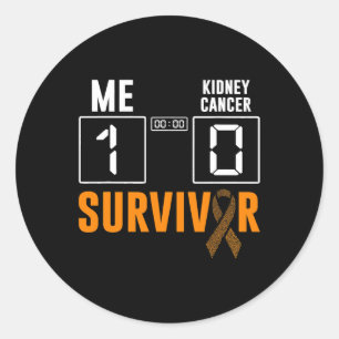 Sticker Rond Me 1 Cancer du rein 0 Cancer du rein Survivant
