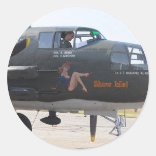 Sticker Rond me d'exposition d'art de nez '