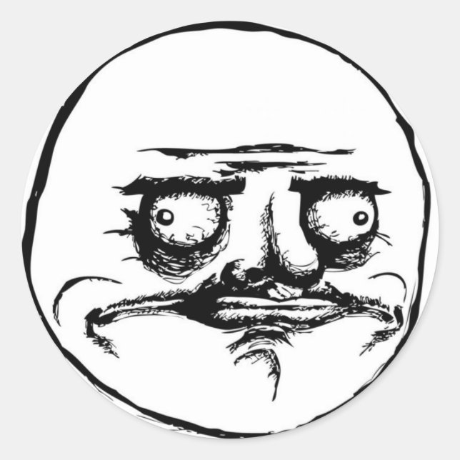 Sticker Rond Me gusta (Devant)