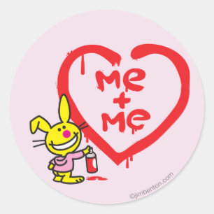 Sticker Rond Me + Me