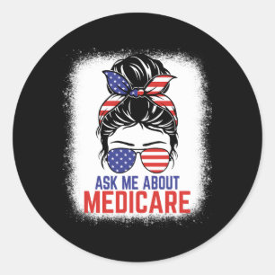 Sticker Rond Me questionner À propos de Medicare Assurance Agen