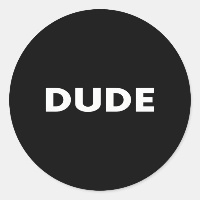 Sticker Rond - Mec (Devant)